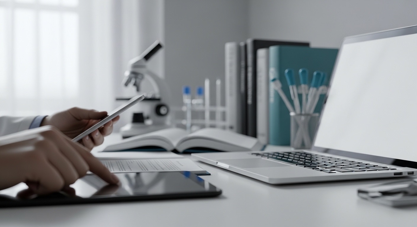 Analyst reviewing charts and comparing signal patterns across trial scenarios.